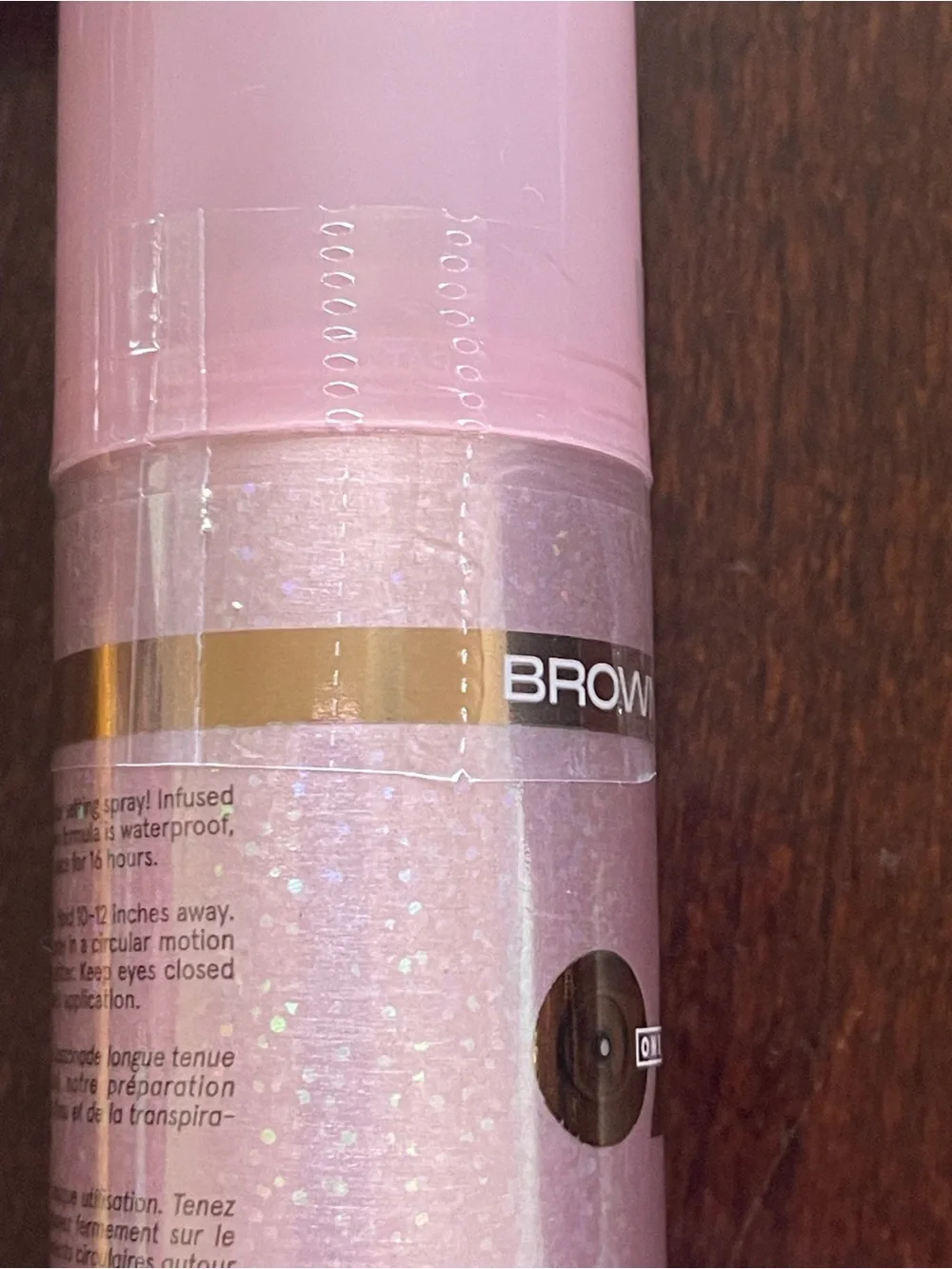 On 'Til Dawn Waterproof Glitter Setting Spray - Pink